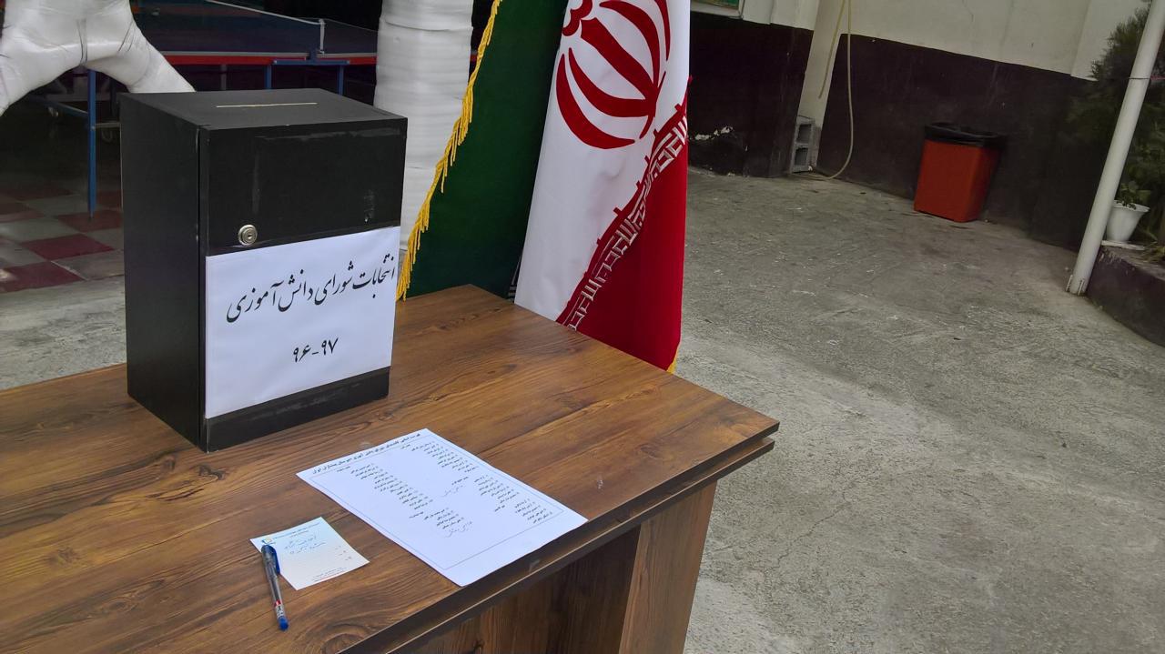 نتایج انتخابات شورای دانش آموزی دبیرستان  پیشتازان ایران در سال تحصیلی 97-96 